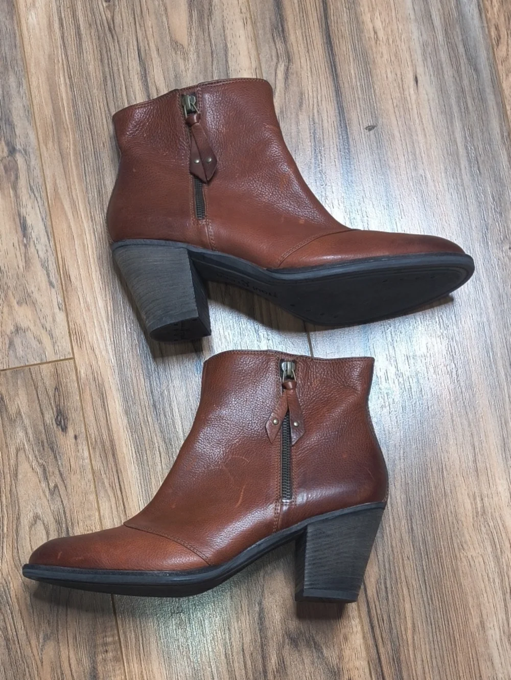 Paul Green Natick Saddle Leather Heeled Booties